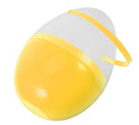 HAKIDZEL Plastic Easter Egg with Handle for Easter Hunt Featuring Twist to Open Design and Easy to Carry Pp Material Refillable Egg Shaped Container Suitable for Festive Occasions
