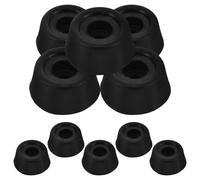 HAKIDZEL Pool Cue Bottom Guard Rubber Caps 10Pcs Flat Base Billiard Cue End Protectors Suitable for Snooker and Pool Sessions