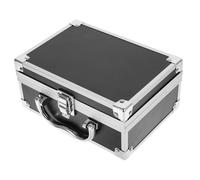 HAKIDZEL Portable Aluminum Alloy Makeup Case Small Travel Organizer for Makeup Artists Nail Supplies Tools Convenient Storage for Easy Access and Portability