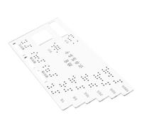 HAKIDZEL Portable Banking for Currency Recognition Services Independent and Acrylic Braille Label Card Board with Accurate, Designed Living for Impaired and Blind Individuals