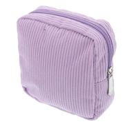HAKIDZEL Portable Corduroy Mini Makeup Bag for Purse, Cute Square Cosmetic Pouch Multifunctional Storage for Women, for Sanitary Napkin and Travel Accessories