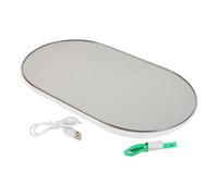 HAKIDZEL Portable Digital Body Fat Scale with Tempered Glass and Sturdy Build Precise Measurement Electronic Weighing Scale for Family Use and Dorm Rooms