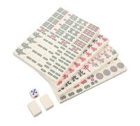 HAKIDZEL Portable Mini Chinese Mahjong Set Tiles Lightweight Travel Game Kit with Storage Box for Camping and Dormitory Use and Easy to Carry