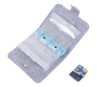 HAKIDZEL Portable Pill Organizer with 7 Self-Sealing Eva Pouches, Lightweight Pu Cover for Weekly Medicine Storage, Flexible Layout for Daily Pill Management, the Go and Work