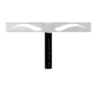 HAKIDZEL Professional Seconds Stencil Ruler in Kit Metal Three-point Eyebrow Balance Positioning Tool Locating Styling for Eyebrows and Makeup Suitable for Beginners and Tattoo
