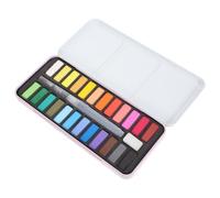 HAKIDZEL Professional Watercolour Paint Set for Art Students Portable Kit | Solid Colours in Iron Box, Easy Mixing Plate, for Sketchbook and Water Brush Use