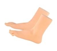 HAKIDZEL Realistic Mannequin Feet Sock Display Holder with Comfortable and Lightweight Design Made of Khaki Pvc Vinyl 1 Pair with Comfortable and Lightweight Design , for Teaching and