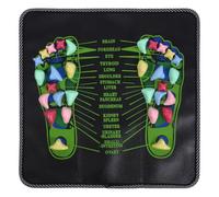 HAKIDZEL Reflexology Foot Massage Mat Simulating Massage Techniques with Acupressure Stones Nonslip PVC Material for Foot and Leg Care for Home and Outdoor Activities