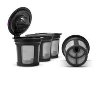 HAKIDZEL Reusable Coffee Filter Cup Pp Material Easy to Clean Black 53ml Capacity 4pcs No Mess Design for Coffee Machines for Kitchen