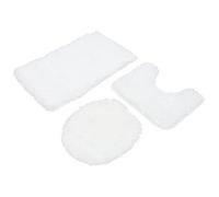 HAKIDZEL Reusable Polyester Plush Floor Mat and Toilet Lid Cushion, Easy to Assemble and Disassemble, Soft Bathroom Grounding Pad Mat for Home and Travel Use