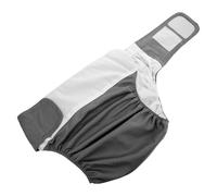HAKIDZEL Reusable Waterproof Adult Cloth Diaper Adjustable Leakproof Incontinence Briefs for Elderly and Disabled, Washable Grey Urinal Pant for Home and Hospital Use