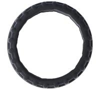 HAKIDZEL Ring Scratch-resistant Traditional Metal Alternative round Rings Shape Black Silicone Tire for Breathable and Band Suitable Men Sports for Firemen and Staff