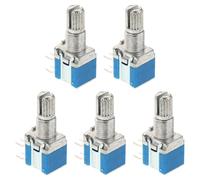HAKIDZEL Rotary Encoder Switches and Reliable Code 5pcs with Iron Metal Body for Quick Position Switching Compact Size Potentiometer Replacement for Circuits and Electronic Devices in DIY