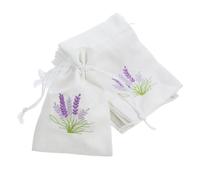 HAKIDZEL Sachet for Empty Drawstring Closure Bags Portable 12pcs Lightweight Cotton to Cloth Packaging Bags, Gentle The Storage and Lavender Home Camping