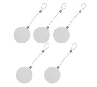 HAKIDZEL Safety Cable Retractable Wire Box for Mobile Phone Shops and Retail Displays 5pcs Automatic Retractable Security Cable with Lock Steel Abs Material Simple White