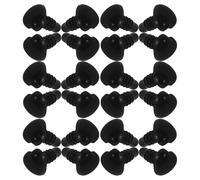 HAKIDZEL Safety Noses Easy Installation and Portable 100pcs Heart Shaped Black for Crochet Animals and Bear Dolls for Outdoor Use and Repairing Plush