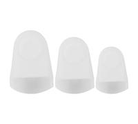 HAKIDZEL Saxophone Sax Mouthpiece Case Protective Cover 2pcs Rubber White with Smooth Surface, Professional Instrument Supply and Teachers for Alto Tenor and Baritone Saxophones