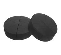 HAKIDZEL Set of 2 Triangle Makeup Sponges for Foundation and Face Powder Application, Plush Cosmetic Blenders with Velour Texture for Smooth Blending and Finish