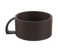 HAKIDZEL Shaving Soap Bowl Cup: Wide Mouth Grooming Foam Container For Easy Foaming - Portable Smooth Lather Cup With Handle For Wet Shaving & Beard Care Brown