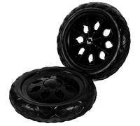 HAKIDZEL Shopping Cart Wheels Sturdy Design Black 2pcs Replacement Wheel Casters with Simple Installation for Smooth Mobility and Easy Maneuvering for Shopping Cart