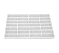 HAKIDZEL Silicone Domino Resin Mold with Non-stick and Excellent Elasticity Features for DIY Crafts Making White Domino Shape Silicone Mold for Epoxy Resin Casting