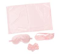 HAKIDZEL Silk Sleep Eye Mask and Hair Scrunchy Headband Bridesmaid Proposal Gifts Wedding Party Favors for Flower Comfortable Light Blocking Sleeping Cover Stylish Hair Accessory