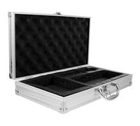HAKIDZEL Silver Aluminium Alloy Comfortable to Carry Microphone Carry Case with Sponge Interior and Prevents Device from Being Crushed, Suitable for Outdoor Use by Singers