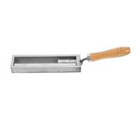 HAKIDZEL Silver Refining Mould with Wooden Handle and Iron Material for Making Ingot from Scrap Gold and Silver, for Metal Casting and Jewelry Crafting