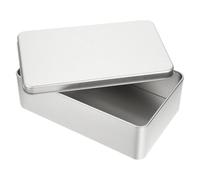 HAKIDZEL Silver Tinplate Chocolate Box with Lid, Reusable and Lightweight Sweet Tin for Packaging, for Cookies, Chocolates and Party Supplies Storage
