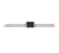 HAKIDZEL Silver Watch Women with Rhinestone Embellished Alloy Bracelet, LED Touch Screen Display, Precise Time Function, Convenient to Wear or Take, Stylish and Chic Wrist Watch