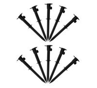 HAKIDZEL Solar Light Replacement Stakes Stable Support and Easy Installation with Screws 10pcs Plastic Ground Stakes Solar Light Holder Spikes for Outdoor Garden for Pathway and Landscape
