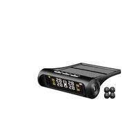 HAKIDZEL Solar Power Tire Pressure Monitor System with Wireless External Sensors, Ip67 Waterproof Abs and Metal Material, Simultaneous Four-wheel Display and Real-time Temperature for Car