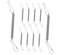 HAKIDZEL Spring Latch Clips for Small Animal Cages, 10pcs Stainless Steel Wire Hooks for Rabbit and Hamster Water Bottle Holders, Secure Cage Fasteners for Indoor Pet Habitat