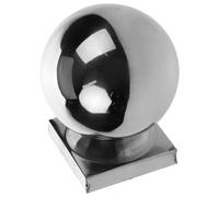 HAKIDZEL Stainless Steel Ball-Shaped Post Cap for Metal Railings and Fence Posts with Secure Support and Versatile Application, for Indoor Stairs and Outdoor Banisters