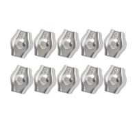 HAKIDZEL Stainless Steel Wire Rope Cable Clips and Practical Design 10pcs Single Wires Splicer with Corrosion Resistance for Industrial Use