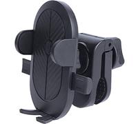 HAKIDZEL Stroller Phone Mount Clip-On Mobile Holder with Adjustable Rotation and Sturdy Plastic Construction for Hands-Free Use during Walks Outdoors