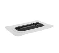 HAKIDZEL Sup Paddleboard Fin Mount Replacement Adapter, 9 Inch PVC | Quick-release Fin Box Converter, Rounded Edges and Reinforced Base, Black White Finish for Boards