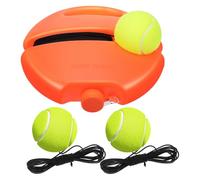 HAKIDZEL Tennis Practice Trainer with String and Bounce Back Base Featuring 3 Tennis Balls for Solo Training Beginners 8 Inch Compact Size