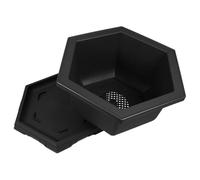 HAKIDZEL Thickened Hexagonal Plastic Orchid Planter Pot with Tray, Large Indoor Bonsai Flower Pot for Garden Planting and Household Use