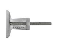 HAKIDZEL Tire Tread Vernier Caliper Depth Gauge with Comfortable Feel and Shock-resistant Design Stainless Steel Range 0-50mm, Resolution 0.1mm, for Accurate Tyre Tread Measurement