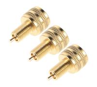 HAKIDZEL Truck Tire Inflation Adapter 3Pcs Copper 8V1/12V1 Nozzle for Semi Trucks Trailers Forklifts Portable Lightweight Air Compressor Replacement Large Core Cavity Valve