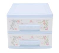 HAKIDZEL Two-layer Storage Box Makeup Storage Organizer Compact Scratch Resistant Plastic Pp Hairpin Box for Organizing Dressing Table