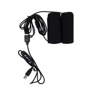 HAKIDZEL USB Powered Motorcycle Handlebar Heated Grips with Fast Heating and Ultra-thin Neoprene Design, Electric Hand Warmer for Winter Riding, Adjustable Temperature Control Switch