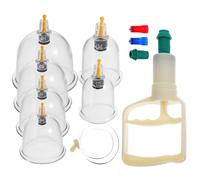 HAKIDZEL Vacuum Cupping Therapy Set for Relaxation and Relief for Human Body Joints, Lightweight Cupping Cups with Good Sealing, U-Shaped Massage Cup Set