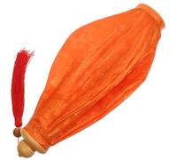 HAKIDZEL Vietnamese Lanterns Orange Flocked Cloth Fabric Lantern with Classical Shape Practical and Beautiful for Hanging on Windows and Garden Party Décor