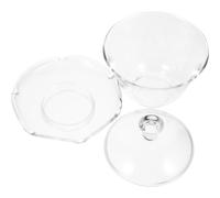 HAKIDZEL Vintage Glass Tea Cup with Lid 200ml Traditional Chinese Style Tea Mug for Office Use, Easy to Clean and Convenient to Store, for Co-Workers and Friends