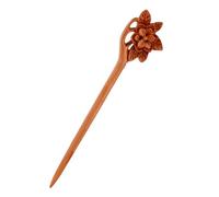 HAKIDZEL Vintage Wood Hair Pin for Women, Retro Wood Chignon Pin with Elegant Simple Design, Not Easy to Fade and Won't Snag Hair, for Performance and Doing Exercises