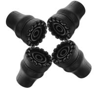 HAKIDZEL Walking Stick Tips and Crutch Tips 4Pcs Sturdy Rubber Foot Pads for Walking Poles and Canes, Replacement Accessories for Hiking and Elderly Use