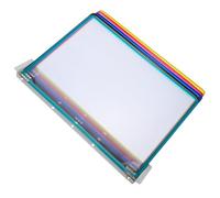 HAKIDZEL Wall Mounted File Folder Rack for Space Optimisation Iron and Pvc Construction with 5-page Flip Design Modern Aesthetic Wall File Holder for Classroom and Office Display