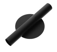 HAKIDZEL Wall Mounted Space Saving Design and No-drill Installation Flower Vase in Black Stainless Steel round Shape for Dining Areas and Small Apartments